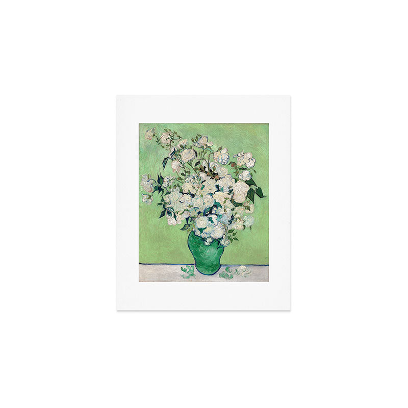 Roses by Vincent van Gogh,1890 Art Print Gallery Image 1