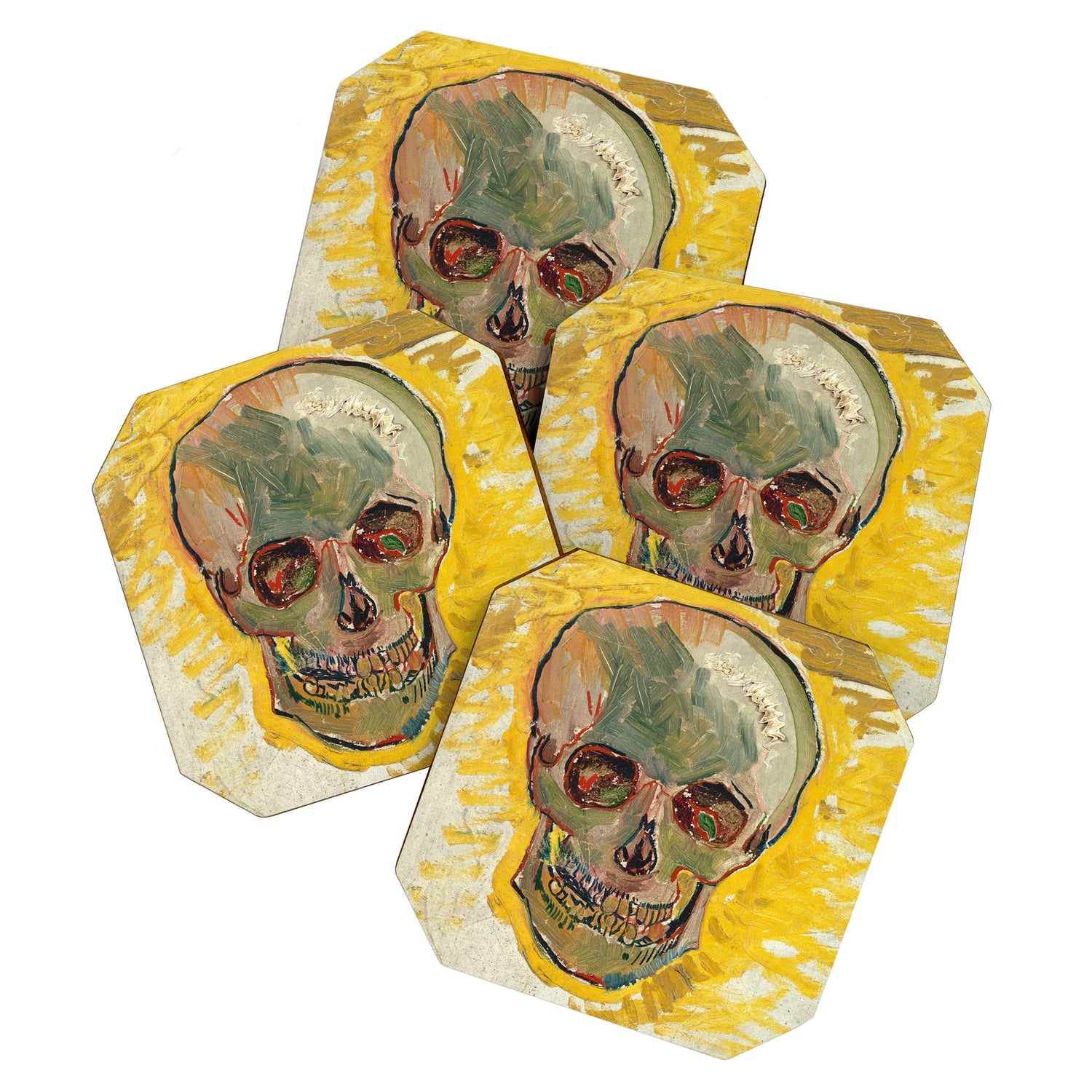 Skull by Vincent van Gogh, 1887 Coaster Gallery Image 1