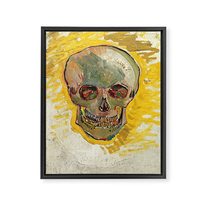 Skull by Vincent van Gogh, 1887 Framed Canvas Print Gallery Image 1