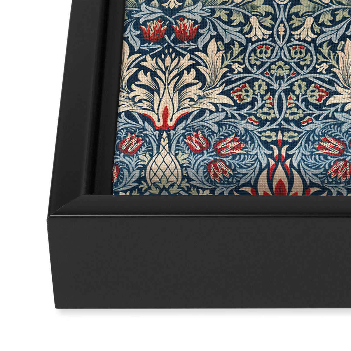 Snakeshead William Morris Textile Pattern Framed Canvas Print Gallery Image 3