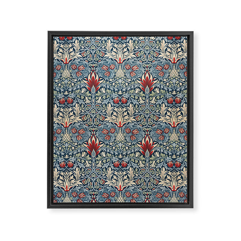 Snakeshead William Morris Textile Pattern Framed Canvas Print Gallery Image 8