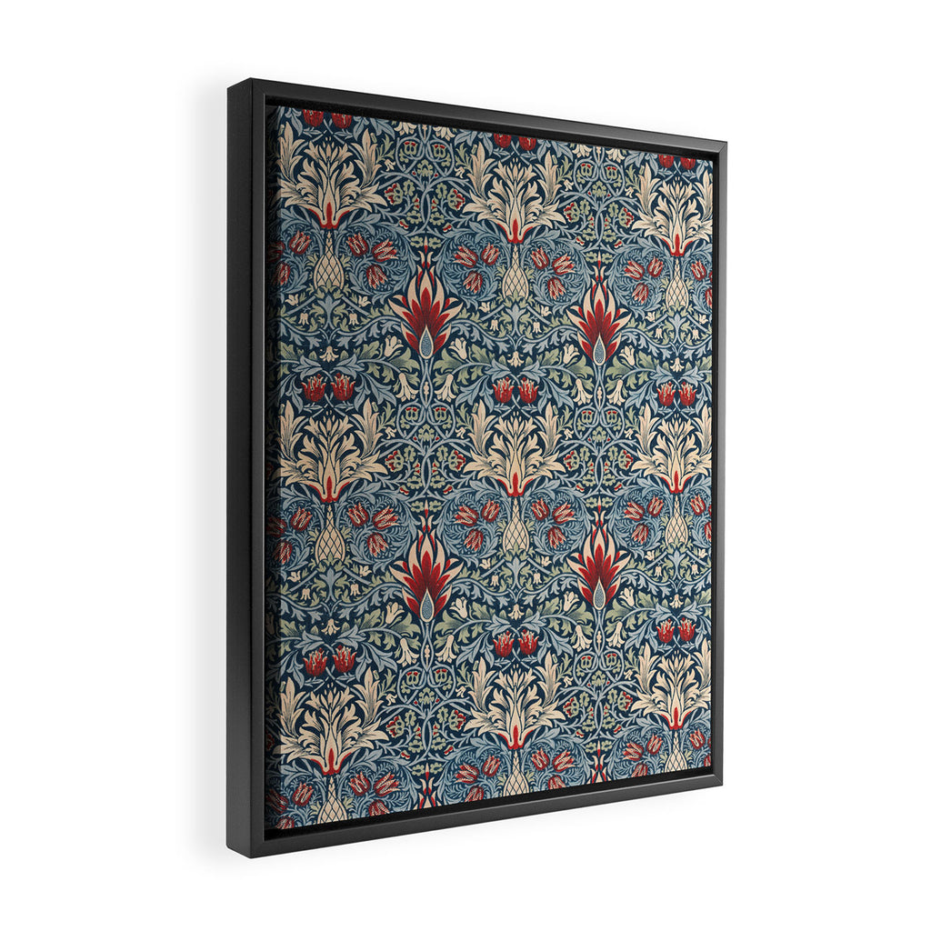 Snakeshead William Morris Textile Pattern Framed Canvas Print Gallery Image 2