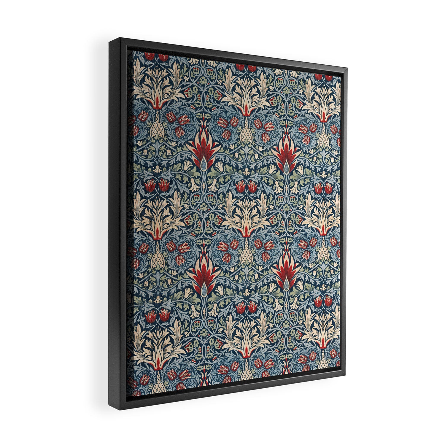 Snakeshead William Morris Textile Pattern Framed Canvas Print Gallery Image 2