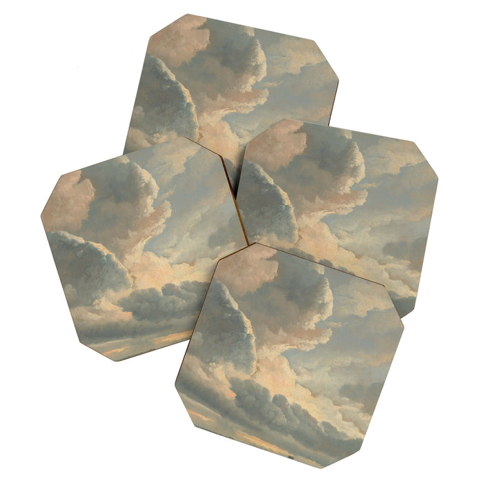 Study of Clouds with a Sunset near Rome, 1786 Coaster Gallery Image 1