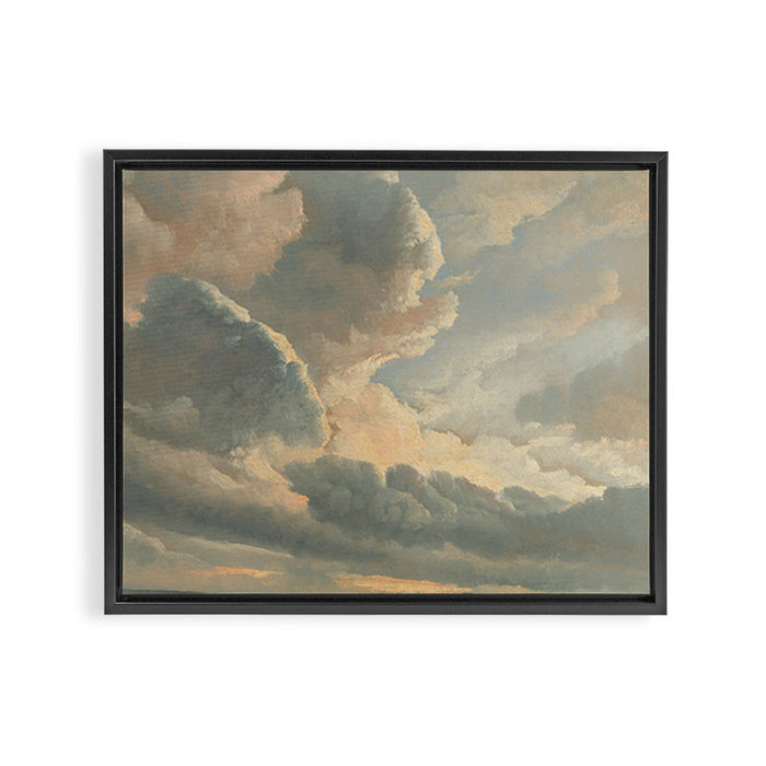 Study of Clouds with a Sunset near Rome, 1786 Framed Canvas Print Gallery Image 1