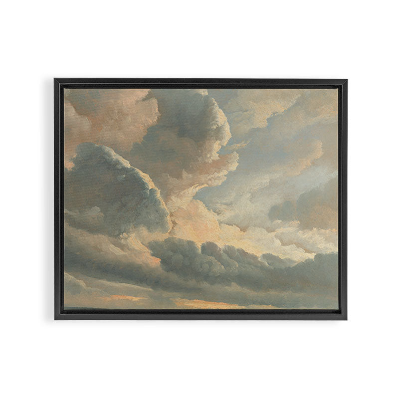 Study of Clouds with a Sunset near Rome, 1786 Framed Canvas Print Gallery Image 3