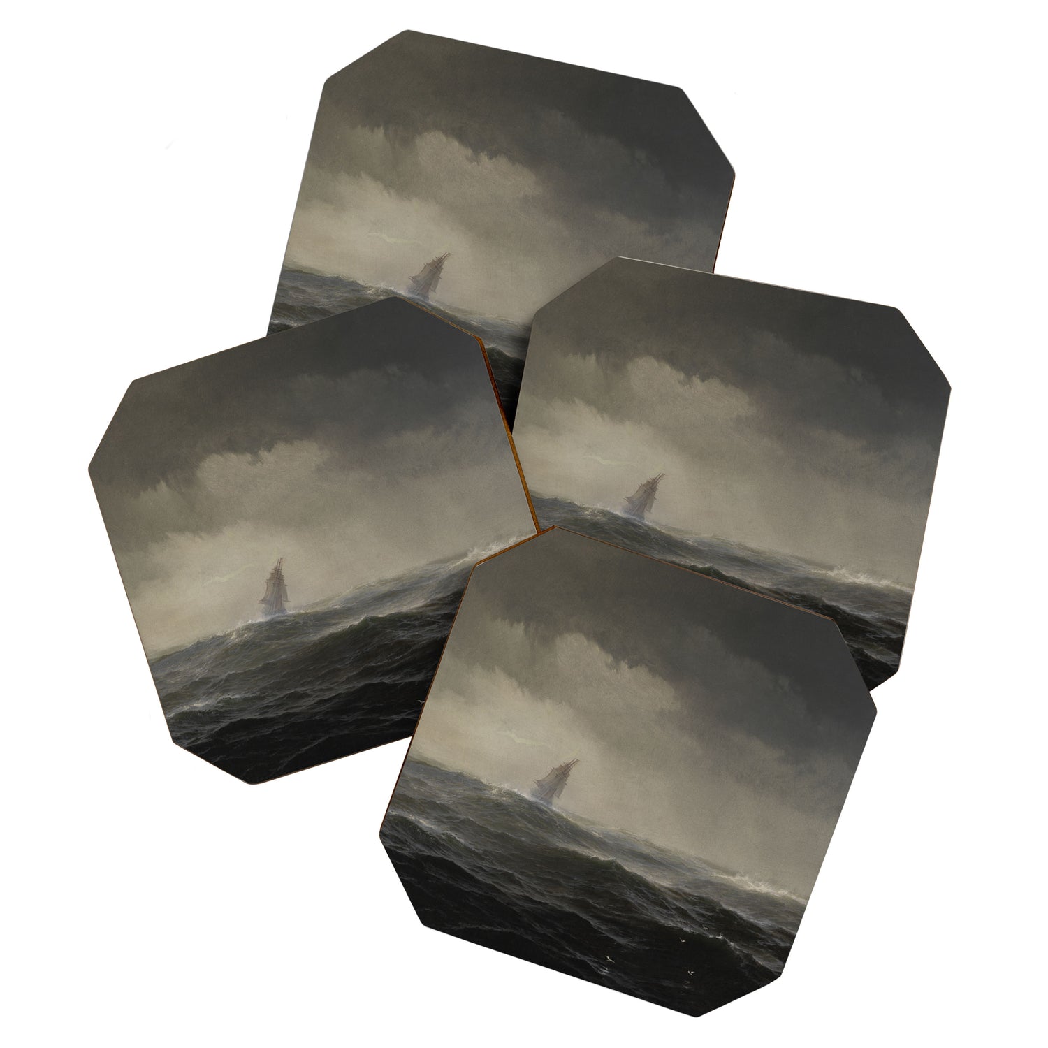 The Sea by Edward Moran, 1870 Coaster Gallery Image 1