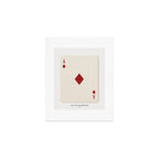 Ace of Diamonds Playing Card Art Print Trendy Art Print Gallery Image 1