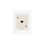Ace of Hearts Playing Card Art Print Trendy Art Print Gallery Image 1