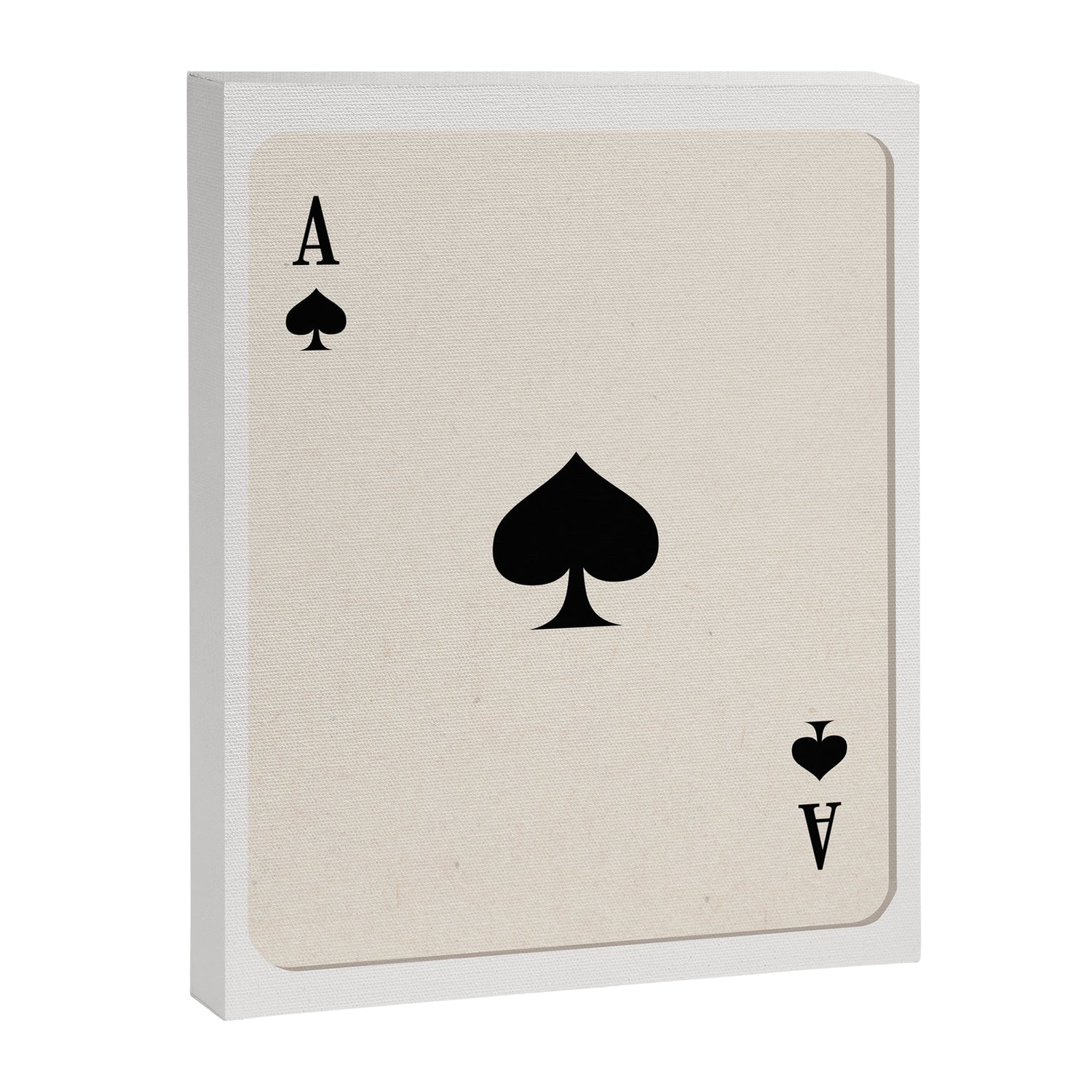 Ace of Spades Playing Card Art Print Trendy Canvas Print Gallery Image 3