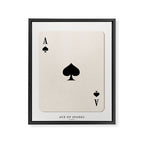 Ace of Spades Playing Card Art Print Trendy Framed Canvas Print Gallery Image 6