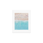 Aerial Beach Print, Aerial Beach Photography, Emerald Turquoise Ocean Beach Photography, Ocean Waves, Beach Art Poster, Home Decor Art Print Art Print Gallery Image 1