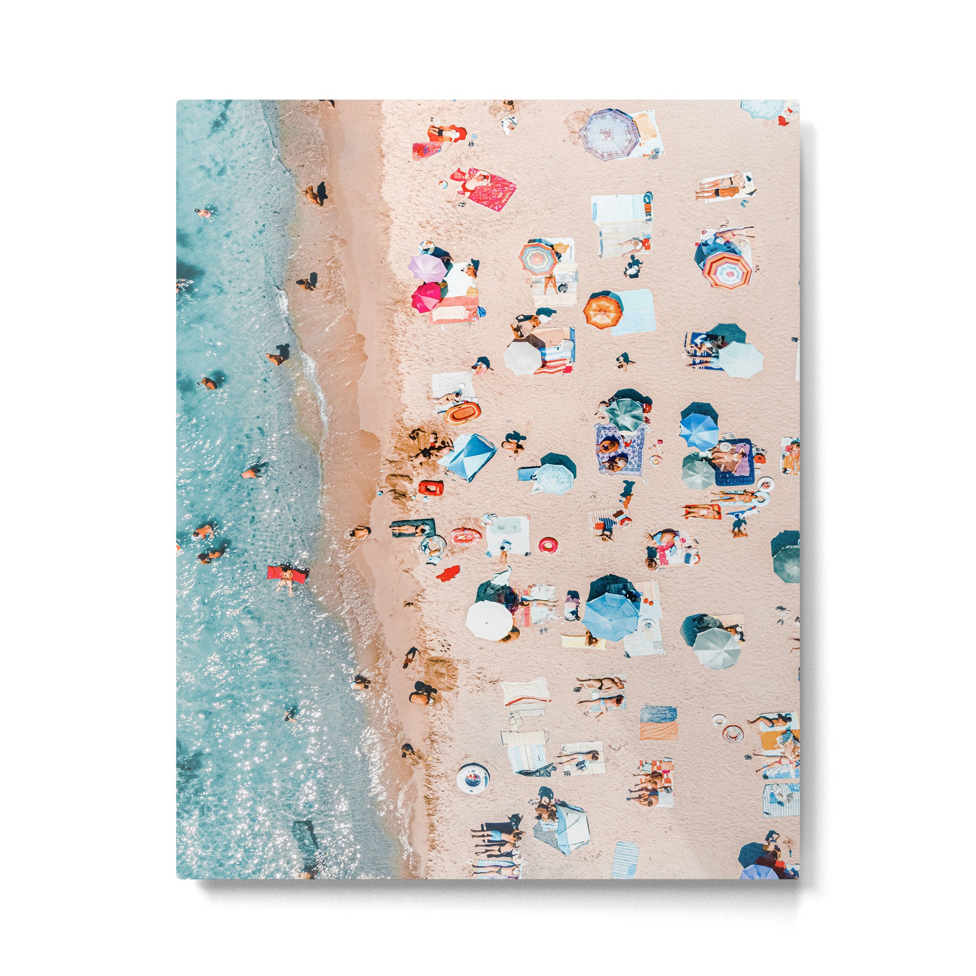 Aerial Beach Print, Ocean Art, Australia Bondi Beach, Beach Art Print, Beach Photography, Modern Beach Lifestyle Print Metal Print Gallery Image 4