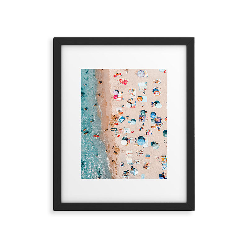 Aerial Beach Print, Ocean Art, Australia Bondi Beach, Beach Art Print, Beach Photography, Modern Beach Lifestyle Print Framed Art Print Gallery Image 5