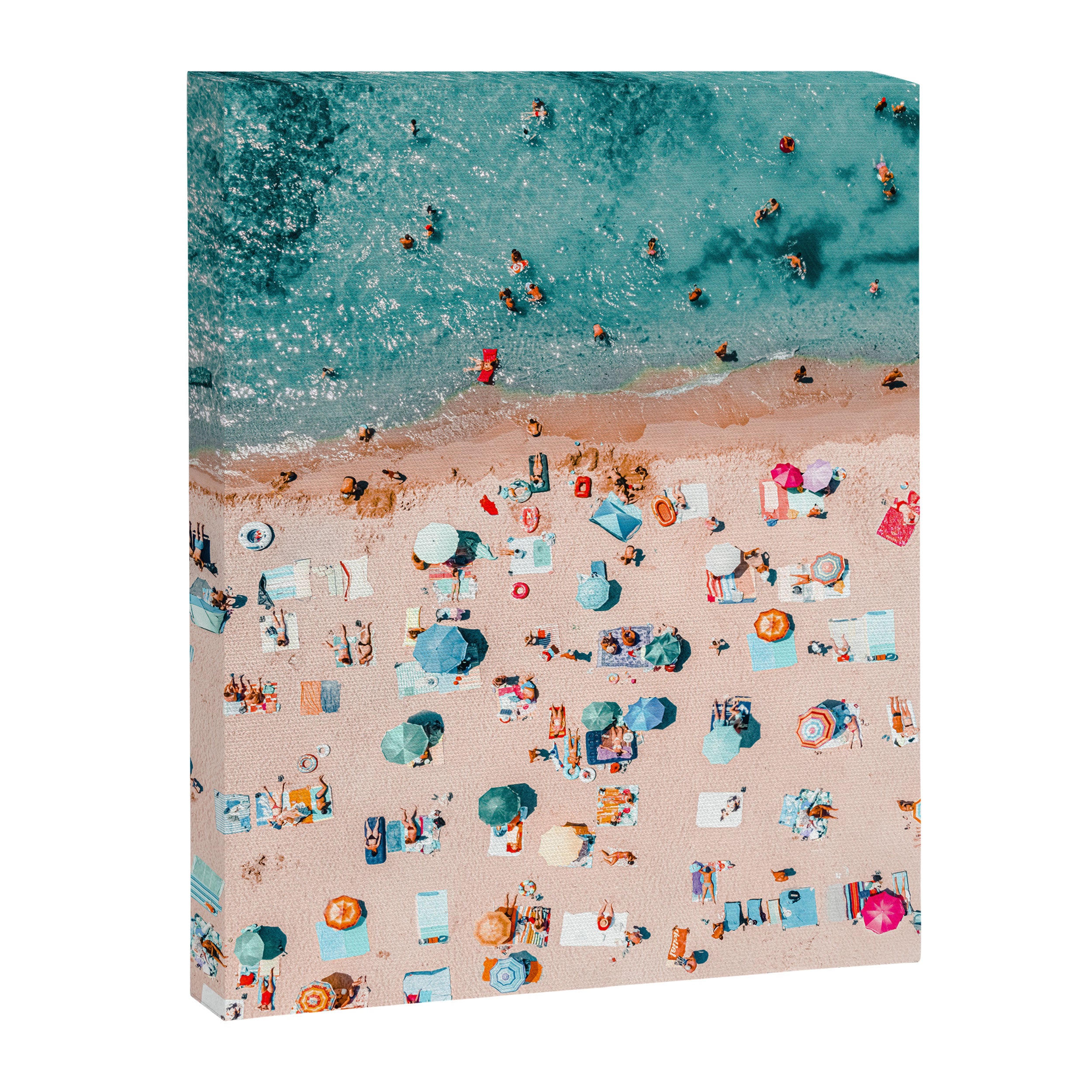 Aerial Ocean Print, Pastel Colors Beach, Sea Beach Print, Coastal Print, Beach Photography, Aerial Beach Print, Bondi Beach Print, Art Print Canvas Print Gallery Image 6