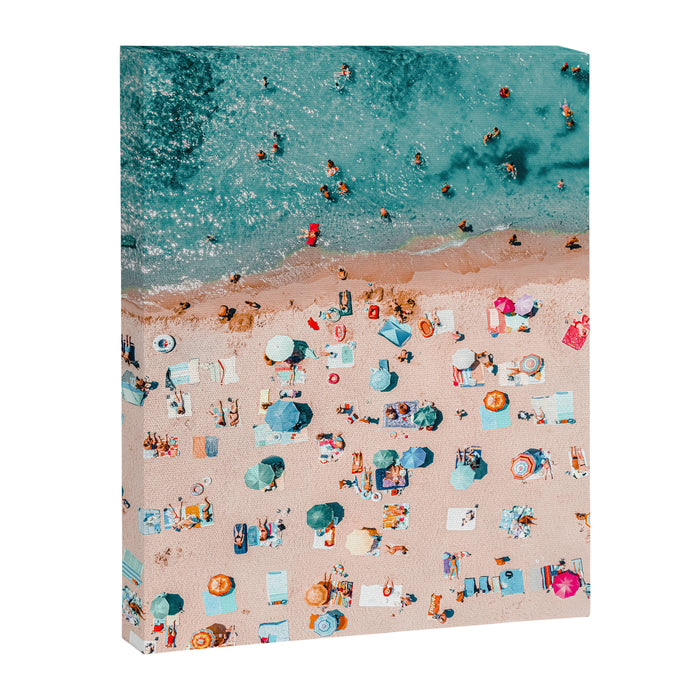 Aerial Ocean Print, Pastel Colors Beach, Sea Beach Print, Coastal Print, Beach Photography, Aerial Beach Print, Bondi Beach Print, Art Print Canvas Print Gallery Image 1