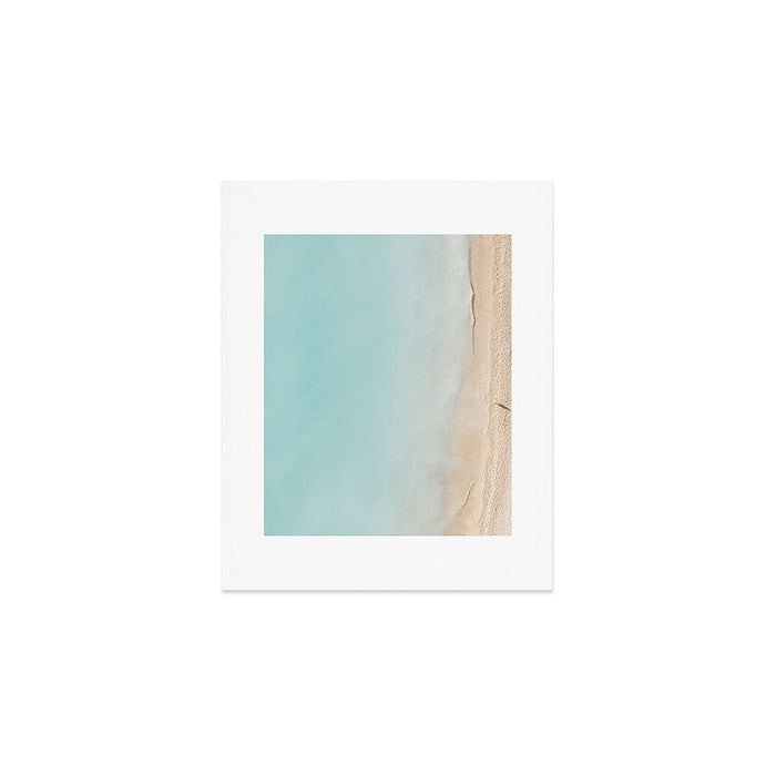 Beach Print, Aerial Beach Umbrellas, Pastel Bondi Beach, Aerial Photography, Ocean Waves, Waves Print, Sea Print Art Print Gallery Image 1