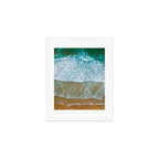 Ocean Waves Crushing On Beach, Drone Photography, Aerial Photo, Ocean And Beach Wall Art Print Decor Art Print Gallery Image 1