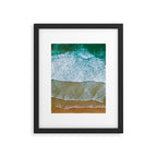 Ocean Waves Crushing On Beach, Drone Photography, Aerial Photo, Ocean And Beach Wall Art Print Decor Framed Art Print Gallery Image 5