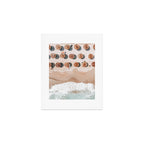 People On Beach, Aerial Drone Photography, Aerial Beach Sea, Ocean Wall Art Print, Summer Sea Vibes Art Print Art Print Gallery Image 1