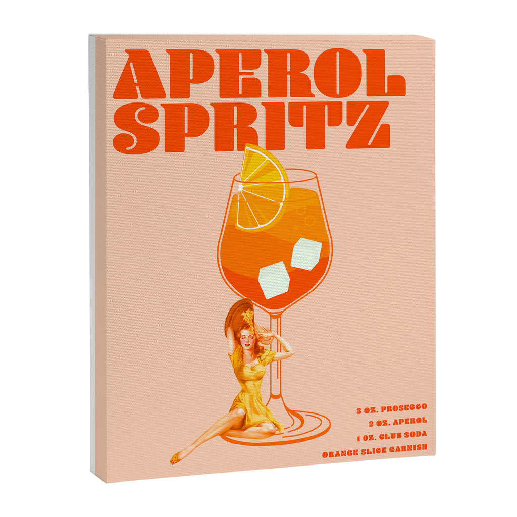 The Aperol Spritz Cocktail Canvas Print Gallery Image 6