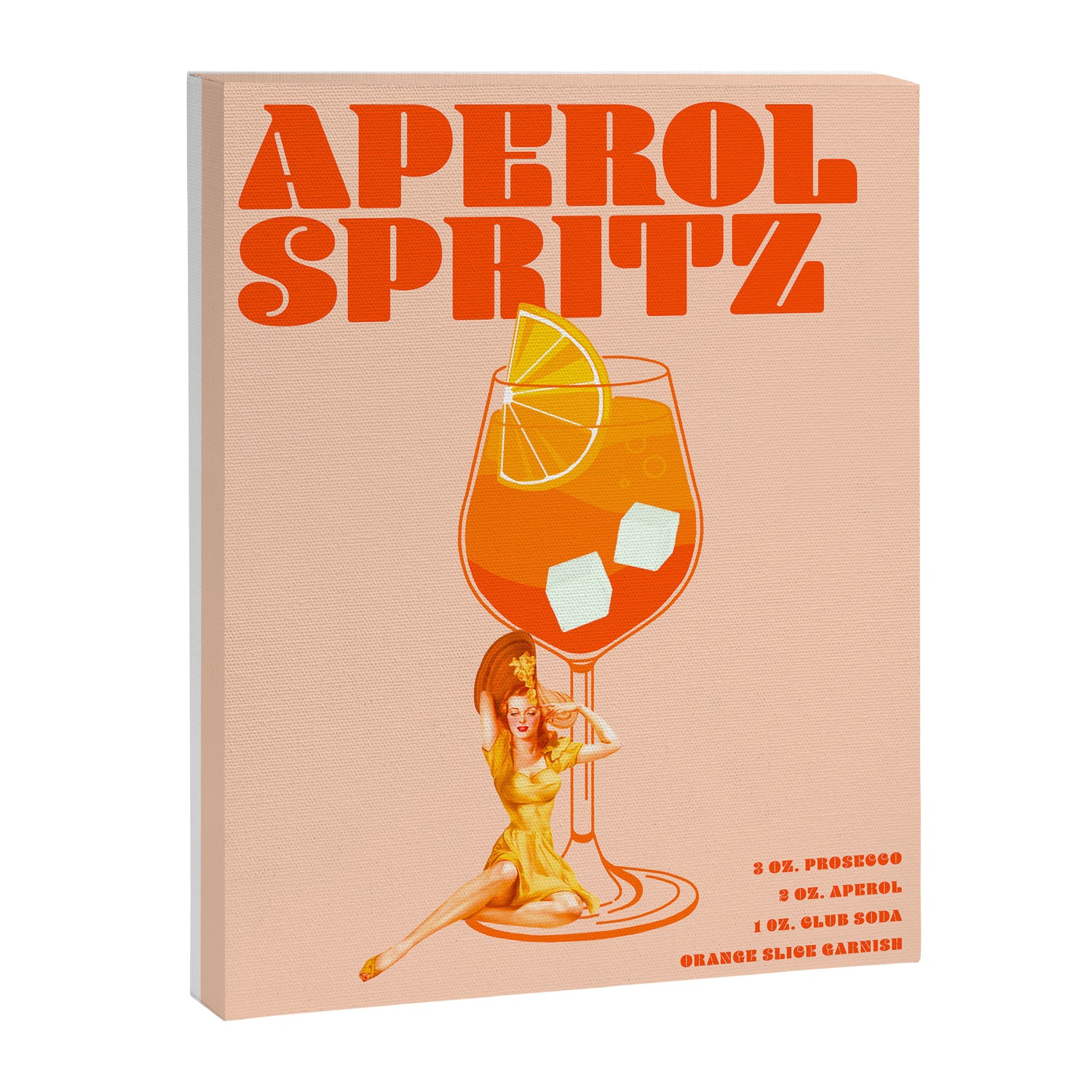 The Aperol Spritz Cocktail Canvas Print Gallery Image 6