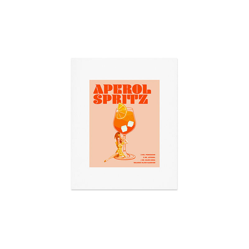 The Aperol Spritz Cocktail Art Print Gallery Image 1