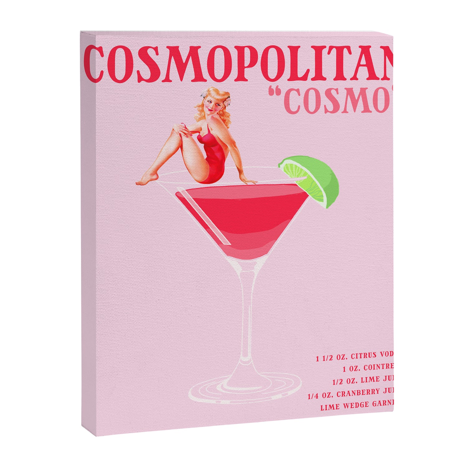 The Cosmopolitan Cocktail Canvas Print Gallery Image 6