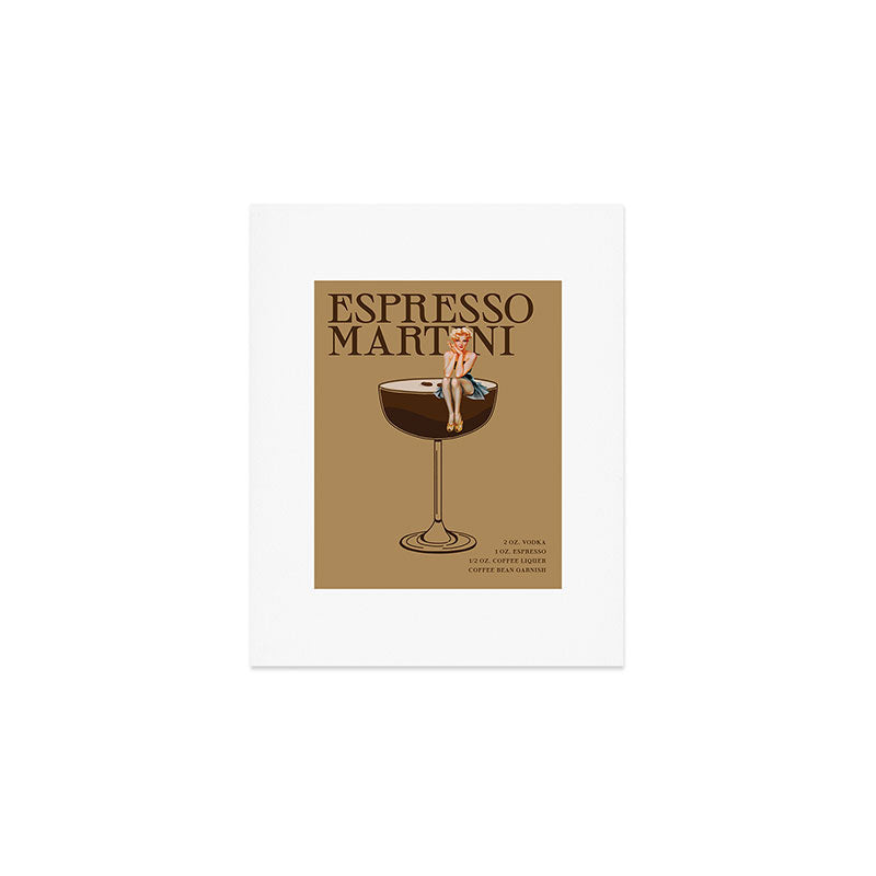 The Espresso Martini Cocktail Art Print Gallery Image 1