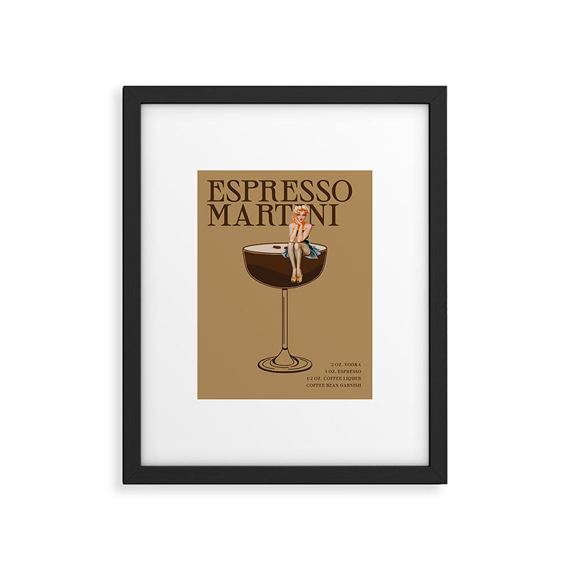 The Espresso Martini Cocktail Framed Art Print Gallery Image 5