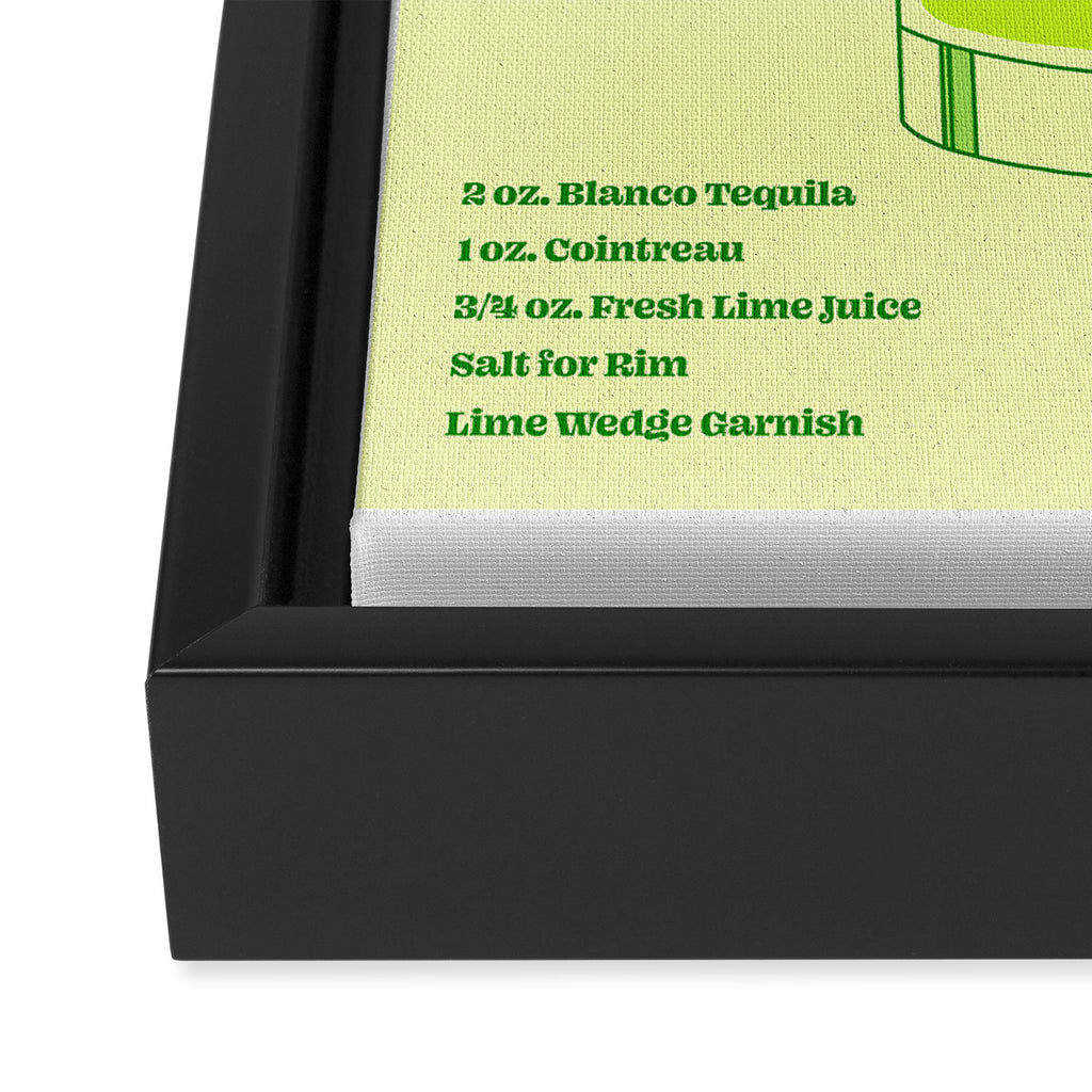 The Margarita Cocktail Framed Canvas Print Gallery Image 3