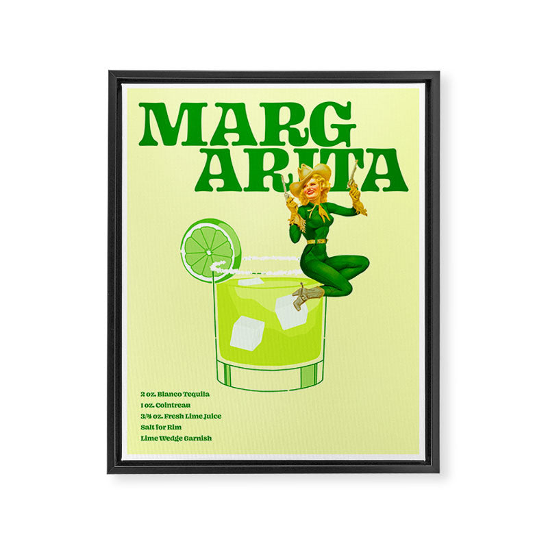The Margarita Cocktail Framed Canvas Print Gallery Image 6