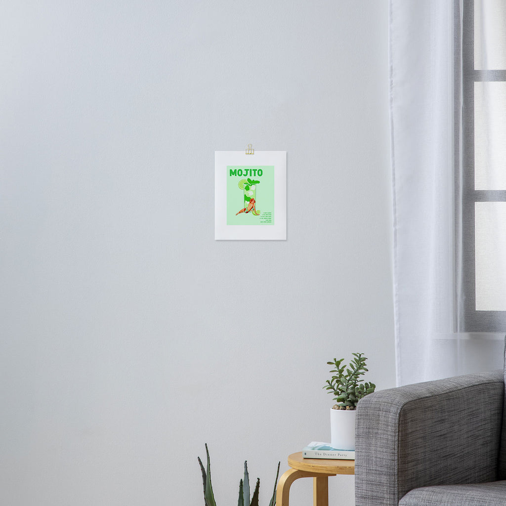 The Mojito Cocktail Art Print Gallery Image 3