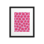Hot Pink Smiley Faces Framed Art Print Gallery Image 6