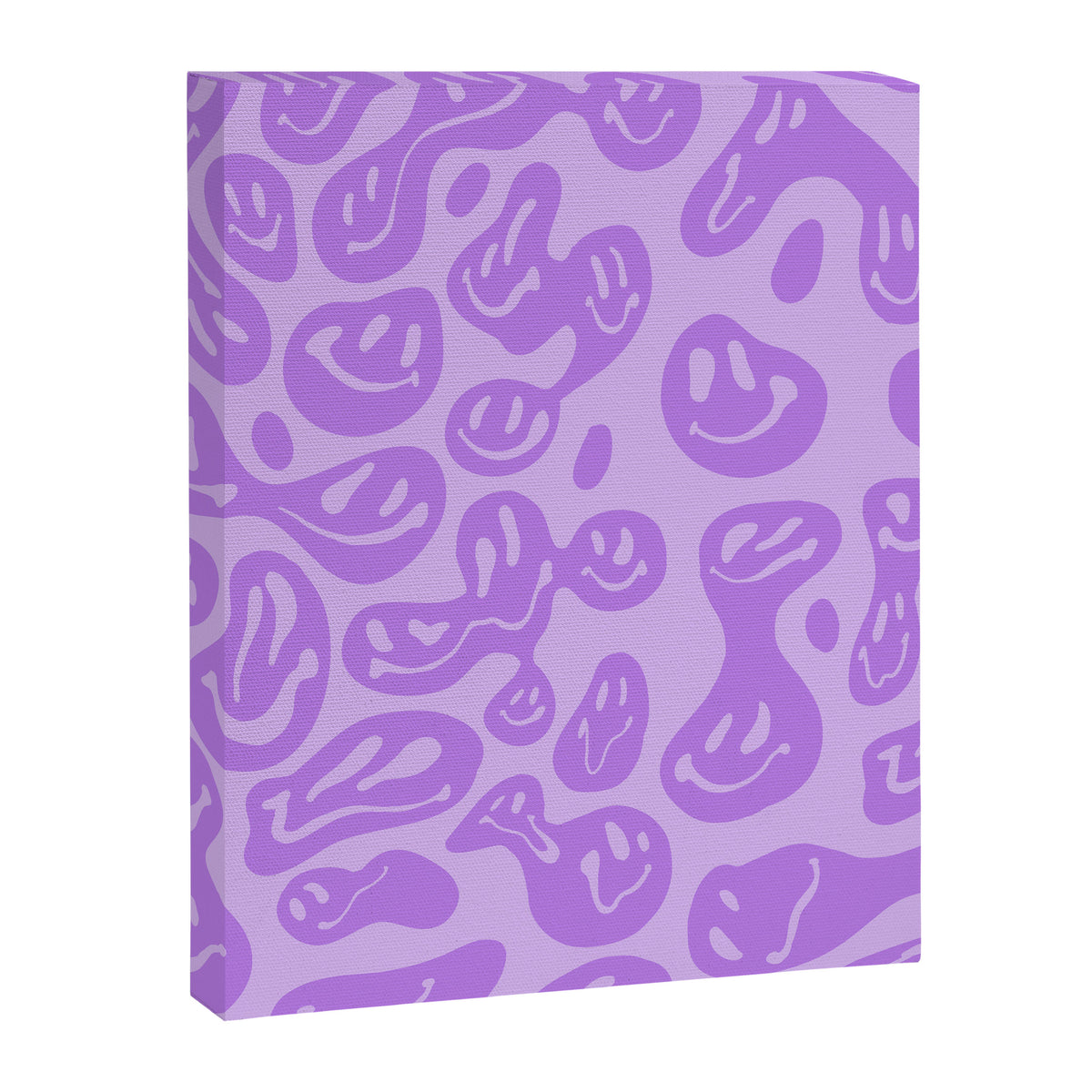 Pastel Purple Dripping Smiley Canvas Print Gallery Image 8
