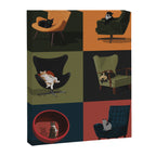 Cats on Chairs Canvas Print Gallery Image 6