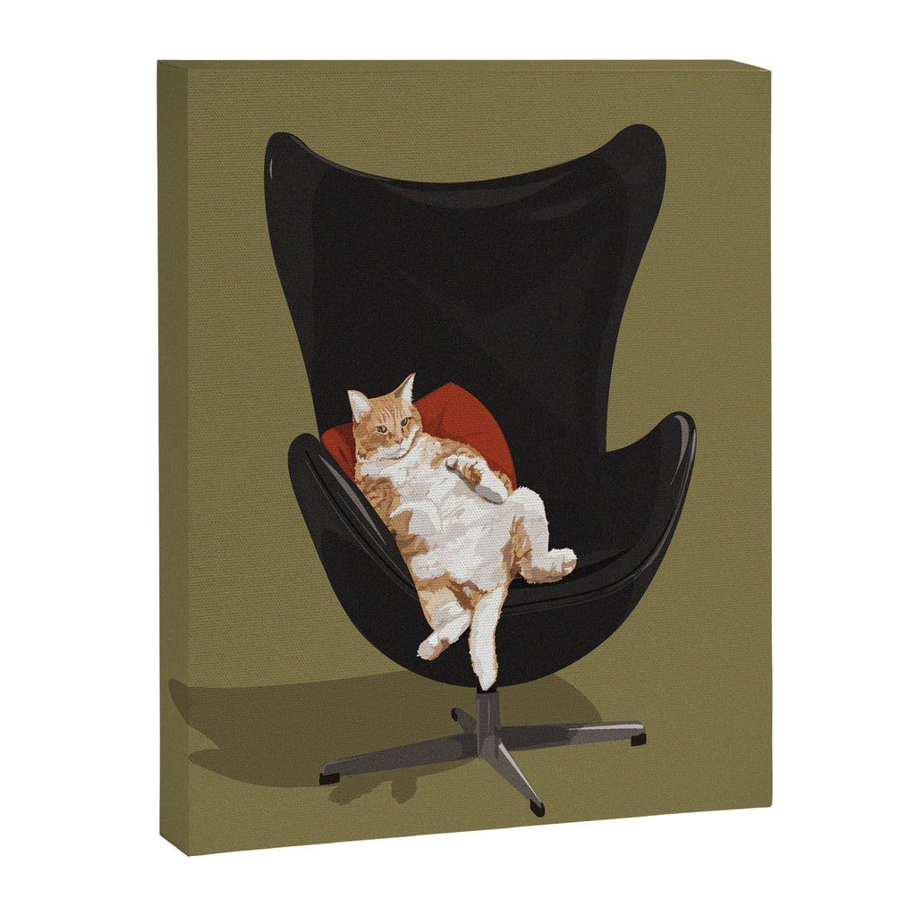 Cats on Chairs collection - â1 Canvas Print Gallery Image 14