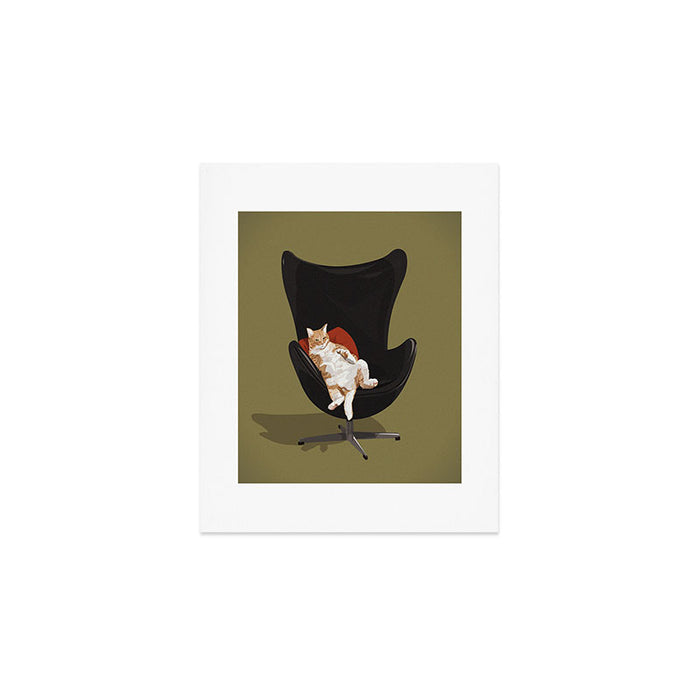 Cats on Chairs collection - â1 Art Print Gallery Image 1
