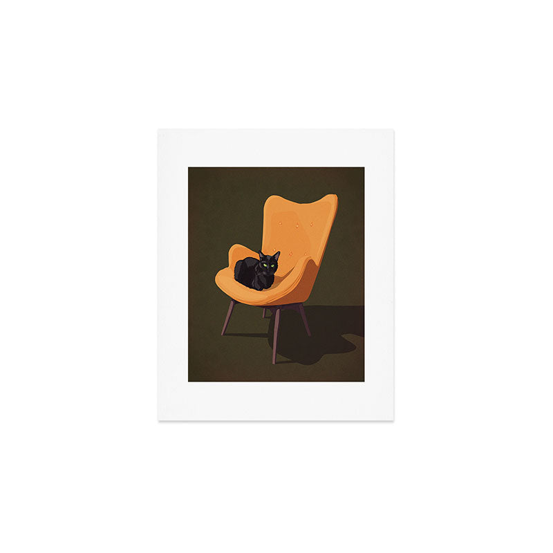 Cats on Chairs Collection â3 Art Print Gallery Image 1