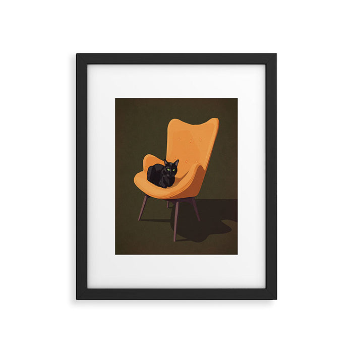 Cats on Chairs Collection â3 Framed Art Print Gallery Image 1