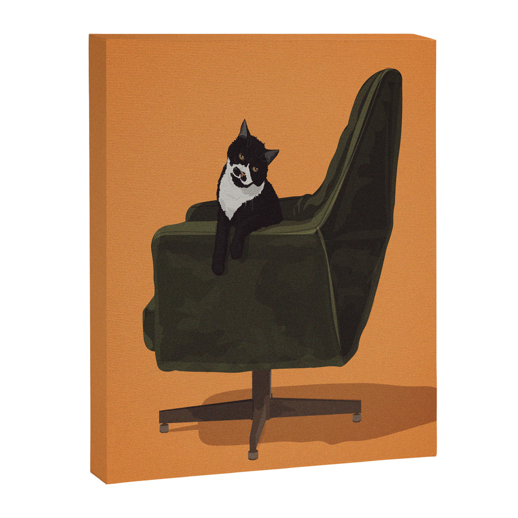 Cats on Chairs Collection - â4 Canvas Print Gallery Image 14
