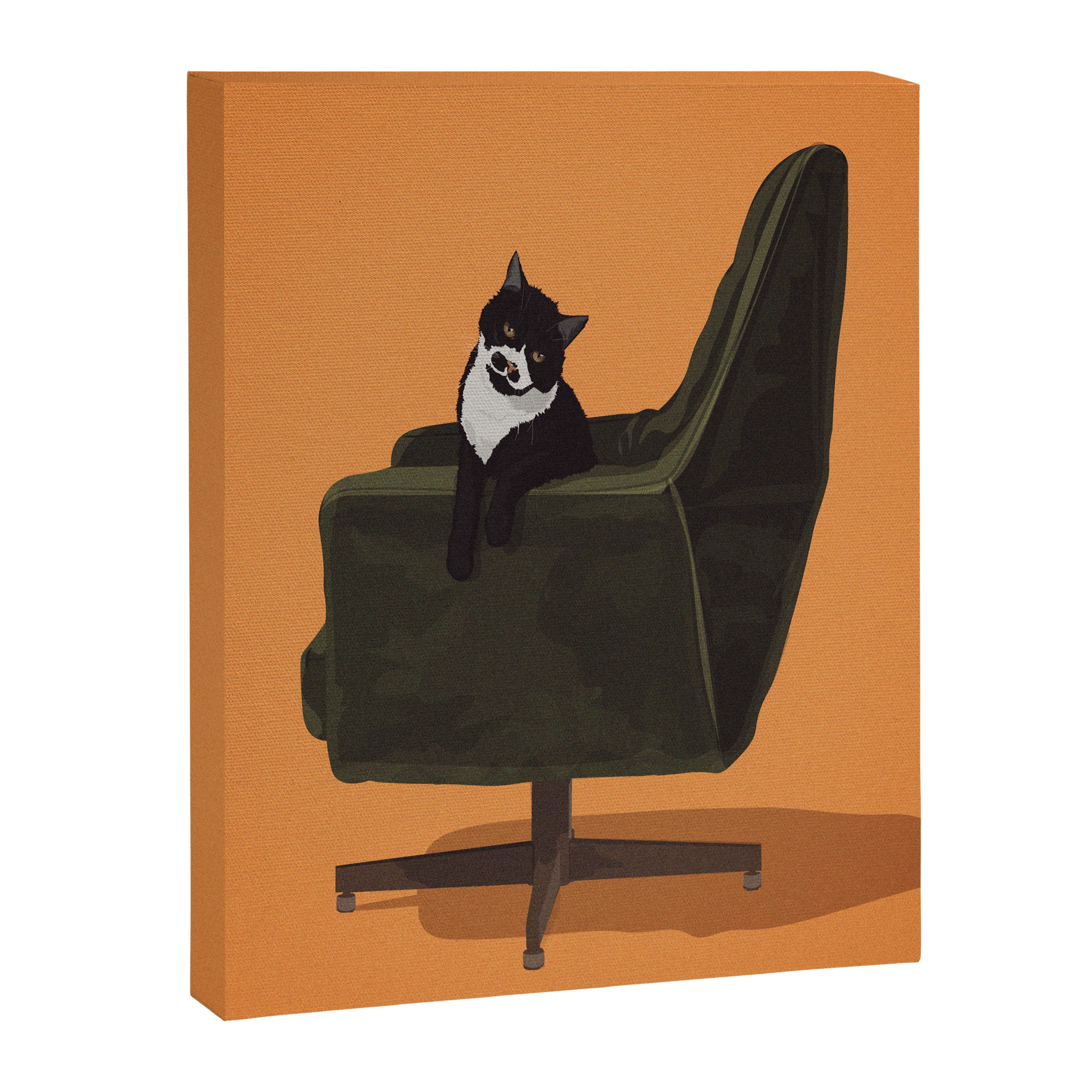Cats on Chairs Collection - â4 Canvas Print Gallery Image 14