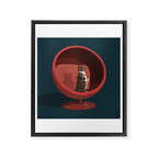 Cats on Chairs Collection - â5 Framed Canvas Print Gallery Image 8