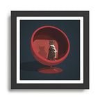 Cats on Chairs Collection - â5 Framed Art Print Gallery Image 1