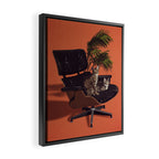 Cats on Chairs Deluxe Collection - Savannahs Framed Canvas Print Gallery Image 2