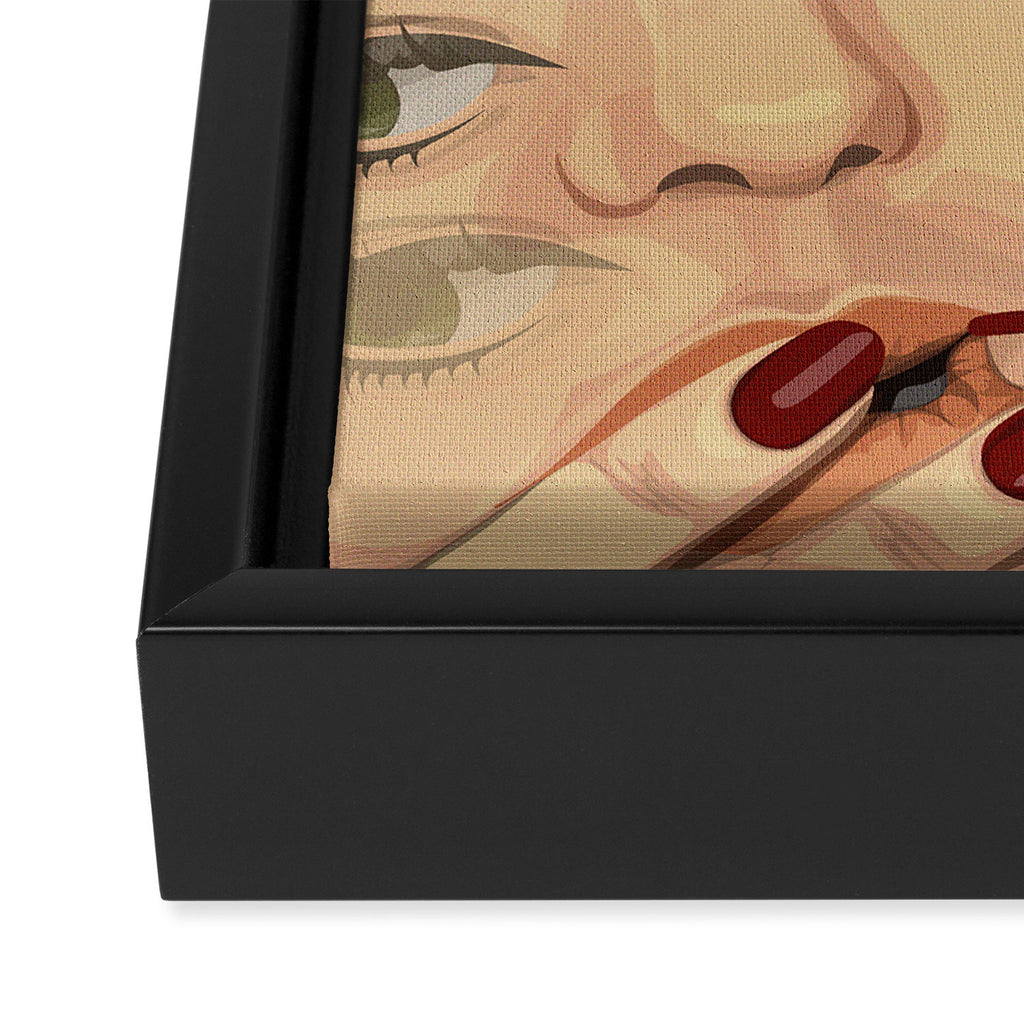 Eye Am Thinking Framed Canvas Print Gallery Image 3