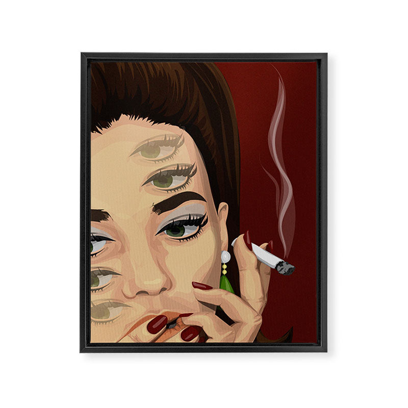 Eye Am Thinking Framed Canvas Print Gallery Image 6