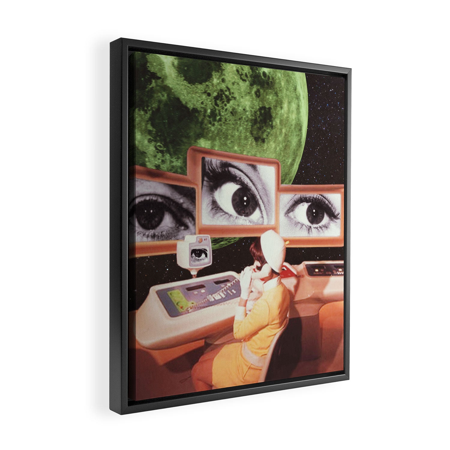 Eye am Watching You Framed Canvas Print Gallery Image 2