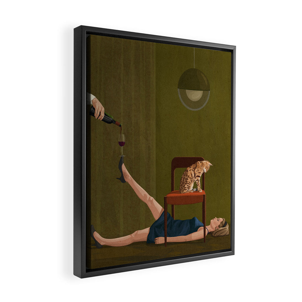 Friday Night Rituals Framed Canvas Print Gallery Image 2