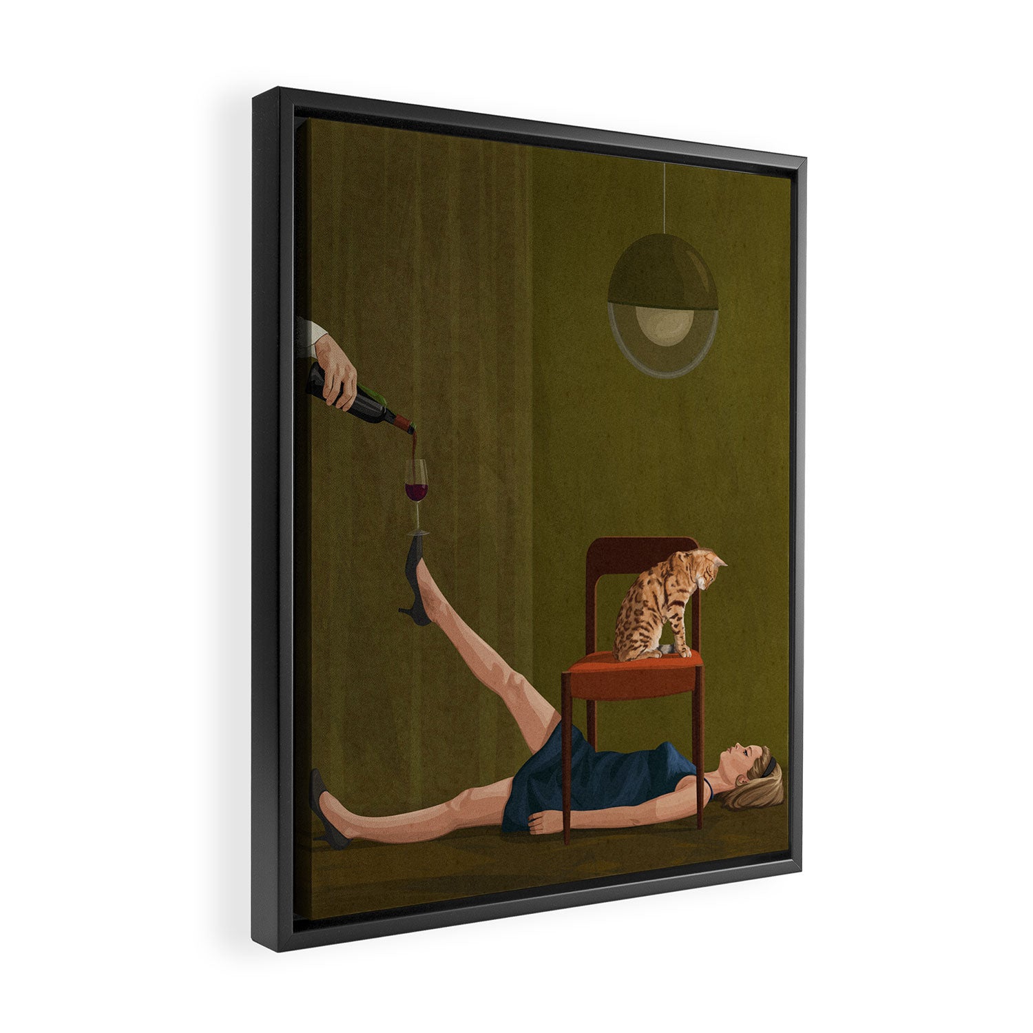 Friday Night Rituals Framed Canvas Print Gallery Image 2
